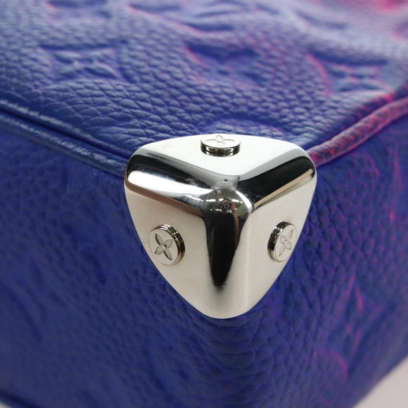 LOUIS VUITTON Taurillon Clemence Illusion Mini Soft Trunk M81219 Auth 197276SM