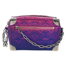 LOUIS VUITTON Taurillon Clemence Illusion Mini Soft Trunk M81219 Auth 197276SM-13