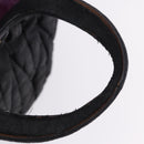 Miu Miu Matelasse Hand Bag Cotton 2way Black Gold Auth 197277-15
