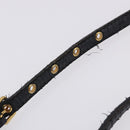 Miu Miu Matelasse Hand Bag Cotton 2way Black Gold Auth 197277-10