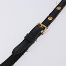 Miu Miu Matelasse Hand Bag Cotton 2way Black Gold Auth 197277-19