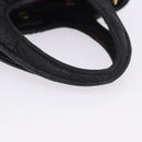Miu Miu Matelasse Hand Bag Cotton 2way Black Gold Auth 197277-7