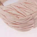 Miu Miu Matelasse Wonder Hand Bag Satin 2way Pink Gold Auth 197282V-15