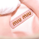 Miu Miu Matelasse Wonder Hand Bag Satin 2way Pink Gold Auth 197282V-20