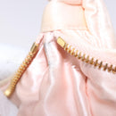 Miu Miu Matelasse Wonder Hand Bag Satin 2way Pink Gold Auth 197282V-12