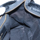 BALENCIAGA The Classic City Bag Leather 2way Black Silver 431621 Auth 197283SAM-24