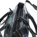 BALENCIAGA The Classic City Bag Leather 2way Black Silver 431621 Auth 197283SAM-6
