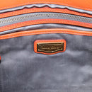 Miu Miu Vitellolux Hand Bag Leather 2way Orange Gold Auth 197285V-17