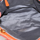 Miu Miu Vitellolux Hand Bag Leather 2way Orange Gold Auth 197285V-18
