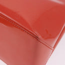 LOUIS VUITTON Vernis Bluebird Wilshire PM Bag Orenge Sunset M93644 Auth 197286-16