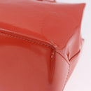 LOUIS VUITTON Vernis Bluebird Wilshire PM Bag Orenge Sunset M93644 Auth 197286-9