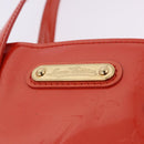 LOUIS VUITTON Vernis Bluebird Wilshire PM Bag Orenge Sunset M93644 Auth 197286-18