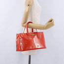 LOUIS VUITTON Vernis Bluebird Wilshire PM Bag Orenge Sunset M93644 Auth 197286-24