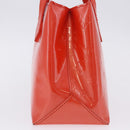 LOUIS VUITTON Vernis Bluebird Wilshire PM Bag Orenge Sunset M93644 Auth 197286-3
