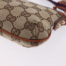 GUCCI GG Canvas Pouch Beige Gold 152507 Auth 197288V-12