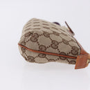 GUCCI GG Canvas Pouch Beige Gold 152507 Auth 197288V-4
