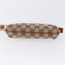 GUCCI GG Canvas Pouch Beige Gold 152507 Auth 197288V-8