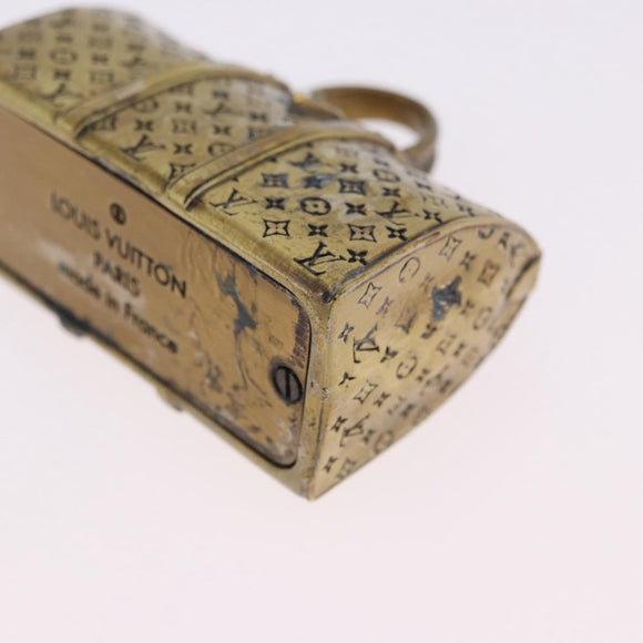 LOUIS VUITTON Monogram Keepall Motif Paper Weight metal Gold LV Auth 197289M