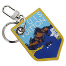 LOUIS VUITTON Damier Grafitte Porte Cles LV Alps Bag Charm M63840 Auth 197290M-1
