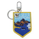 LOUIS VUITTON Damier Grafitte Porte Cles LV Alps Bag Charm M63840 Auth 197290M-13