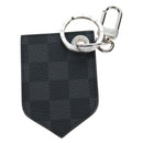 LOUIS VUITTON Damier Grafitte Porte Cles LV Alps Bag Charm M63840 Auth 197290M-7