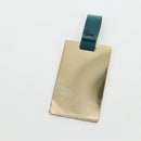 Miu Miu Matelasse Neck Pouch Leather Green Gold Auth 197292M-26