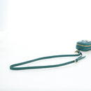 Miu Miu Matelasse Neck Pouch Leather Green Gold Auth 197292M-7