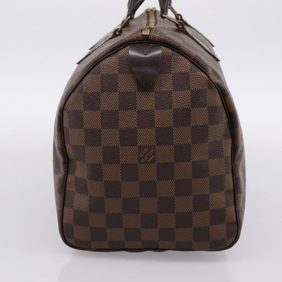 LOUIS VUITTON Damier Ebene Speedy 30 Hand Bag N41364 LV Auth 197300V