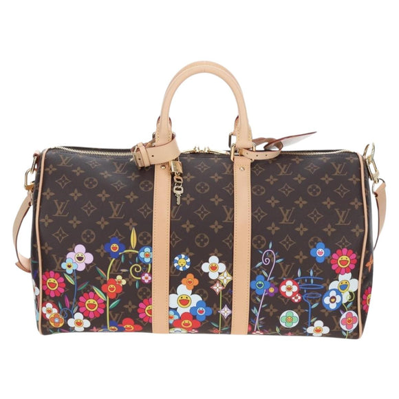 LOUIS VUITTON Takashi Murakami Keepall Bandouliere 45 Bag M14182 Auth 197301SM