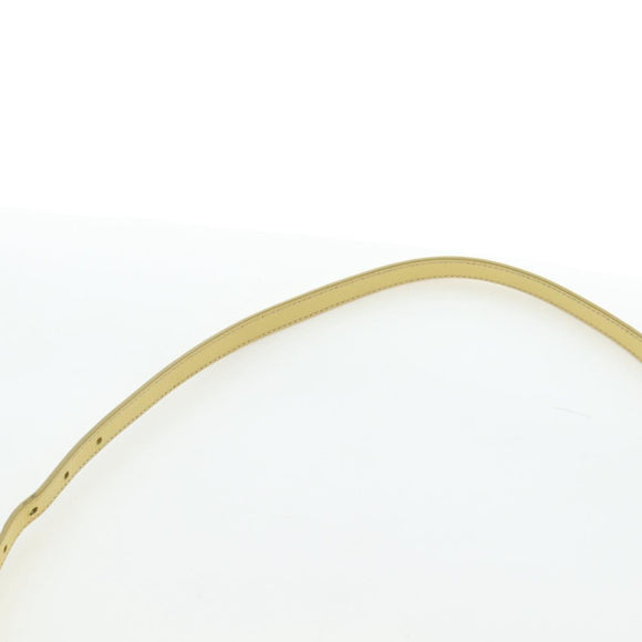 PRADA Hand Bag Canvas 2way Gold Yellow Auth 197302V