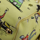 PRADA Hand Bag Canvas 2way Gold Yellow Auth 197302V-20