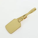 PRADA Hand Bag Canvas 2way Gold Yellow Auth 197302V-34