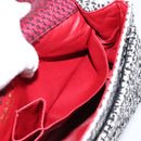 CHANEL Chain Shoulder Bag Tweed Red CC Auth 197303SAM-21