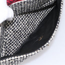 CHANEL Chain Shoulder Bag Tweed Red CC Auth 197303SAM-22