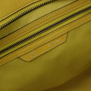 CELINE Luggage Mini Hand Bag Leather Yellow Auth 197304V-17