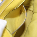 CELINE Luggage Mini Hand Bag Leather Yellow Auth 197304V-22