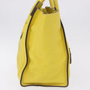 CELINE Luggage Mini Hand Bag Leather Yellow Auth 197304V-5
