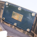 FENDI Zucca Canvas Hand Bag Brown Black Auth 197309V-14