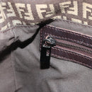 FENDI Zucchino Canvas Mamma Baguette Shoulder Bag Brown Auth 197310V-22