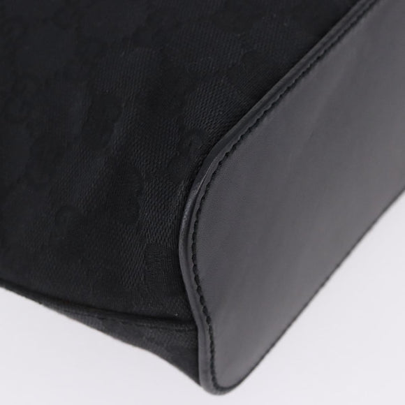 GUCCI GG Canvas Shoulder Bag Black 107752 Auth 197311V