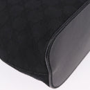 GUCCI GG Canvas Shoulder Bag Black 107752 Auth 197311V-16