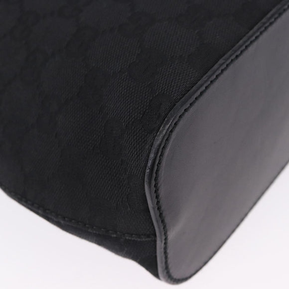 GUCCI GG Canvas Shoulder Bag Black 107752 Auth 197311V