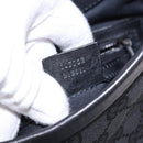 GUCCI GG Canvas Shoulder Bag Black 107752 Auth 197311V-11