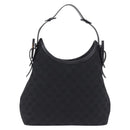 GUCCI GG Canvas Shoulder Bag Black 107752 Auth 197311V-2