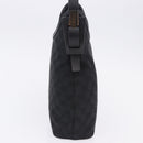 GUCCI GG Canvas Shoulder Bag Black 107752 Auth 197311V-4
