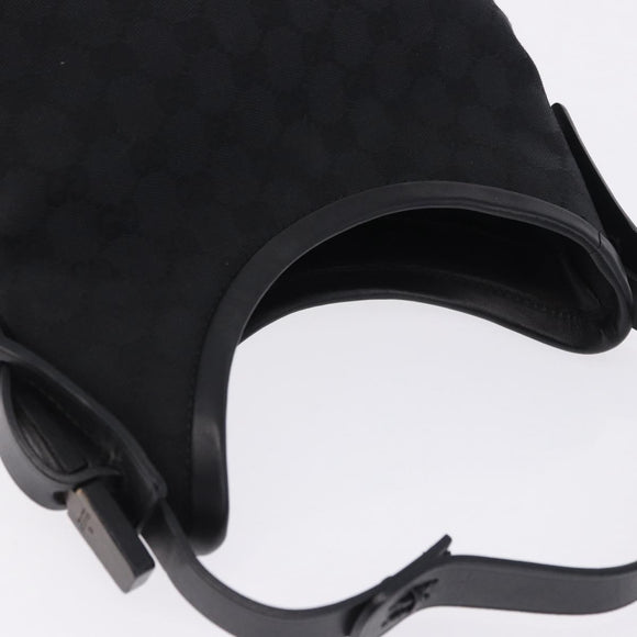 GUCCI GG Canvas Shoulder Bag Black 107752 Auth 197311V