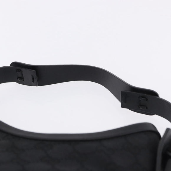 GUCCI GG Canvas Shoulder Bag Black 107752 Auth 197311V