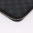 LOUIS VUITTON Damier Grafitte Document Case Portefeuille Braza LV Auth 197312M-15