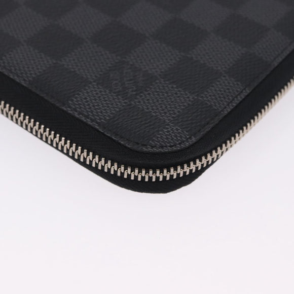 LOUIS VUITTON Damier Grafitte Document Case Portefeuille Braza LV Auth 197312M