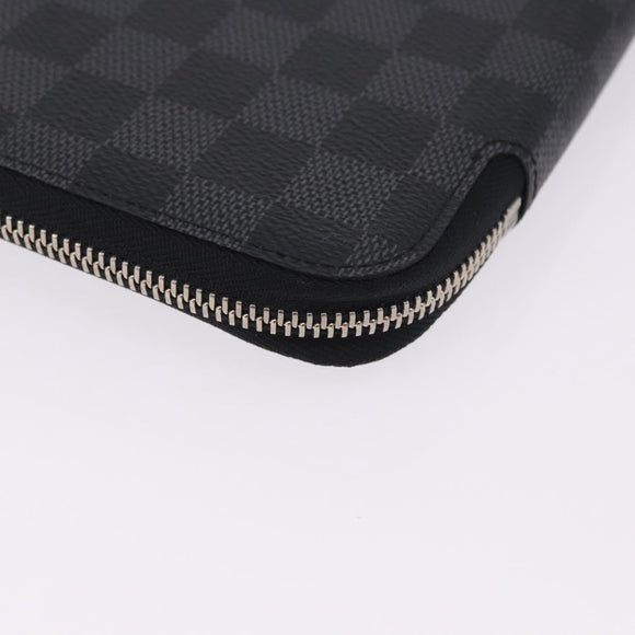 LOUIS VUITTON Damier Grafitte Document Case Portefeuille Braza LV Auth 197312M